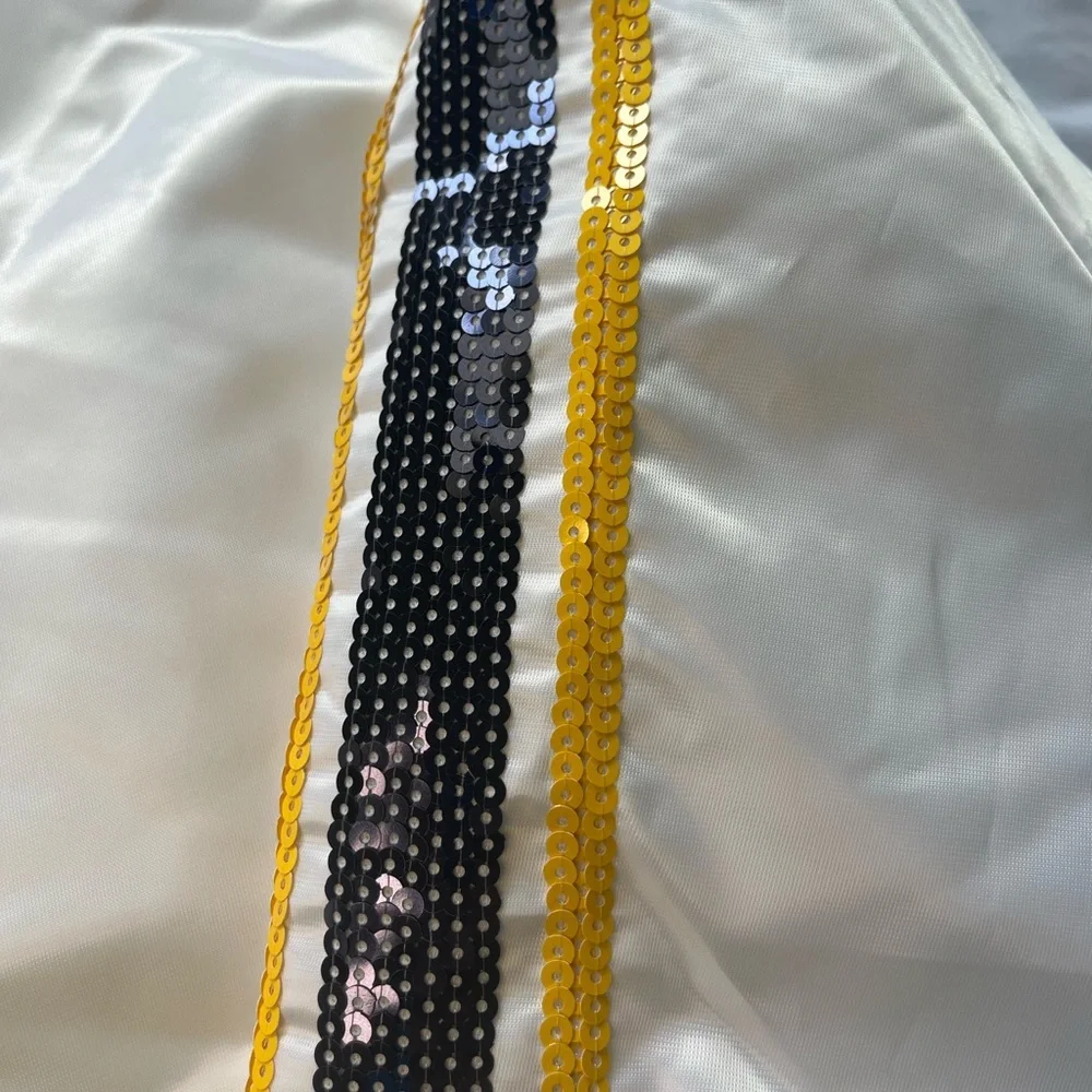 White and Yellow Varsity Jacket - Picture 5 of 11